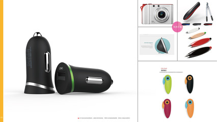 橘子春 电子产品中的车充设计创新与美学融合